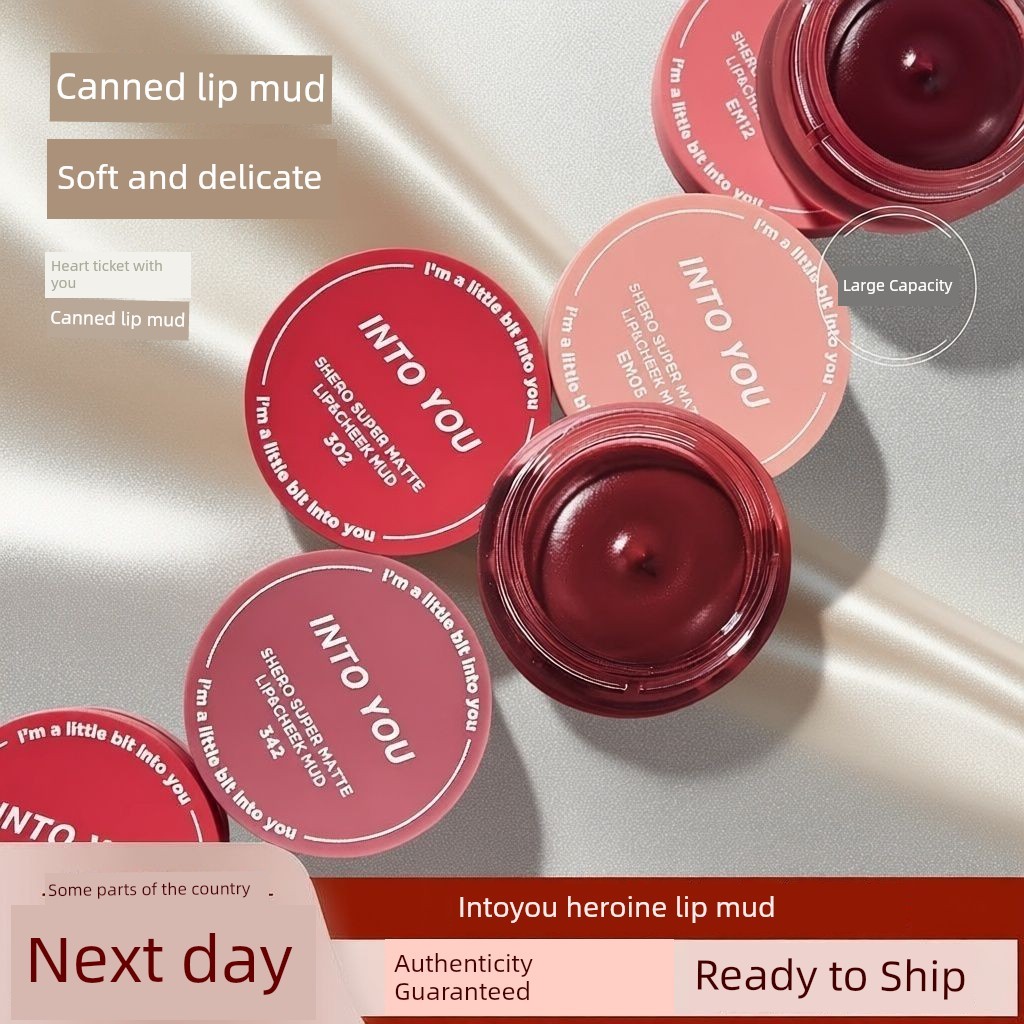 áo kiểu áo kiểu nữ dễ thương Into you Canned Lip Clay 342 Lip Glaze em525 Màu Khỏa Thân Series 08 Ma