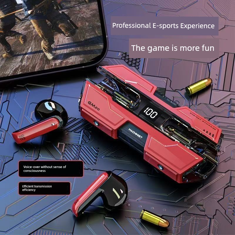 tai nghe bluetooth tai nghe Tai nghe Bluetooth màu đen mát mẻ Trò chơi chơi chơi Game Không trễ Nửa 