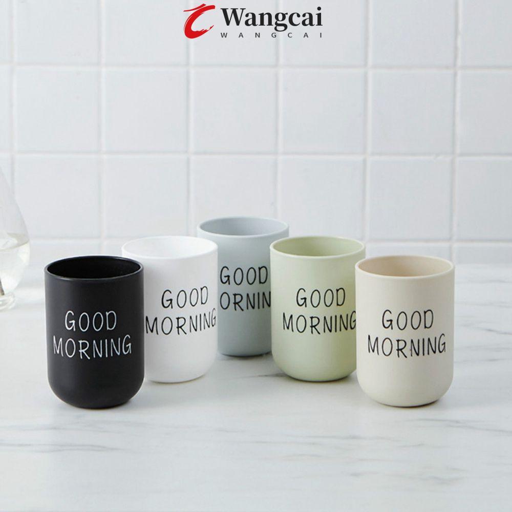 Wangcai WANCAI Good Morning Cup cho nước ép sữa Phong cách Bắc Âu Nhựa di động cho đồ uống Cốc khỏe 