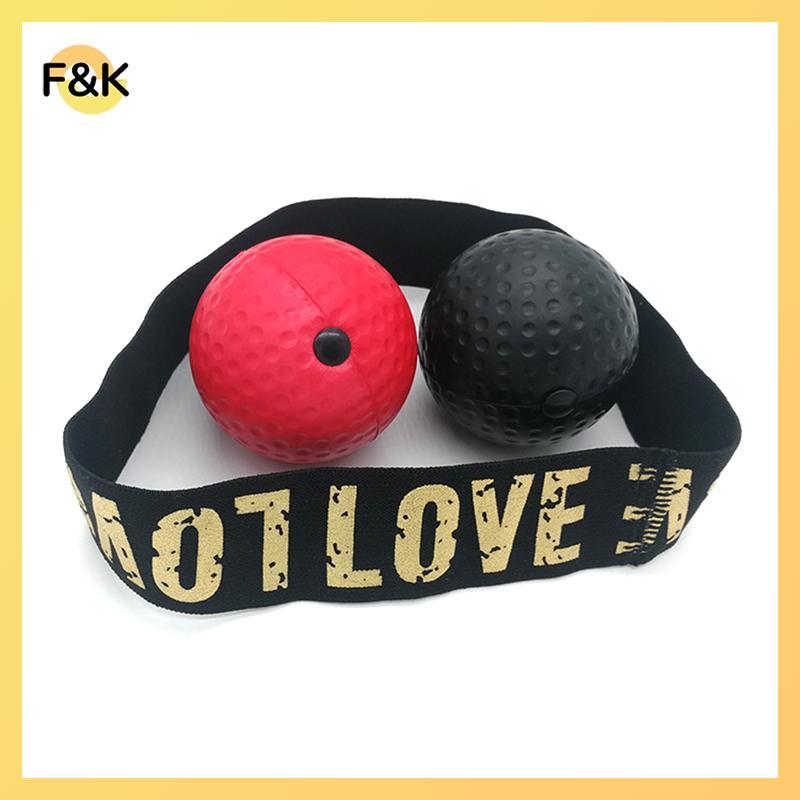F & K Boxing Speed Ball Head-mounted PU Punch Ball MMA Sanda Training Hand Eye Reaction Gym Sandbag 