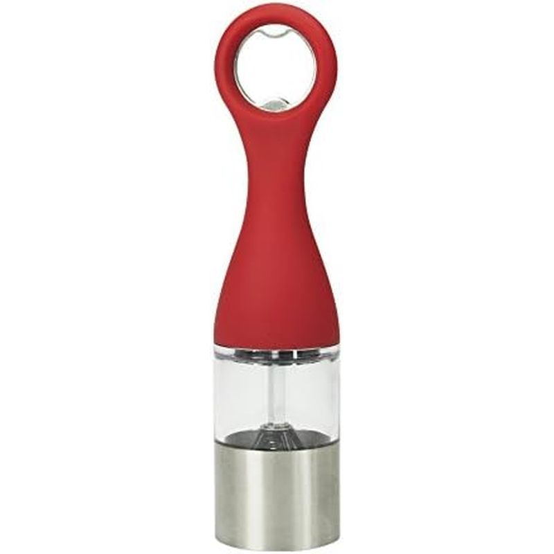 Dụng cụ mở chai Contento Nifty và Máy nghiền muối và tiêu màu đỏ