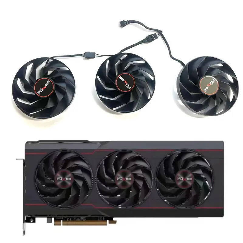 * Quạt làm mát thẻ Video cho quạt làm mát thẻ đồ họa sapphire radeon RX7900 XT RX 7900xtx oc có nắp 