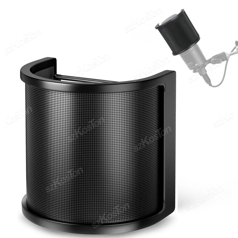 Lưới Kim Loại Pop Lọc Micro Ngưng Tụ Kính Chắn Gió Ghi Phòng Thu Micro Shield Tương Thích Với AT2020