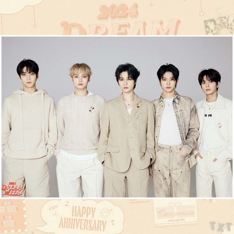 ✨Cửa hàng được đề xuất✨TXT 2024 DREAM WEEK Concept Ảnh Tự Dính Poster Dán Cui Ranjun Cui Yugui Hàng 