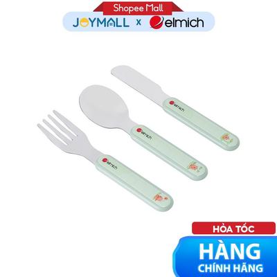 Bộ Muỗng Nĩa Dao Cho Bé Elmich EL2374 , Hàng Chính Hãng, Nhỏ Gọn, Inox 304 An Toàn - JoyMall