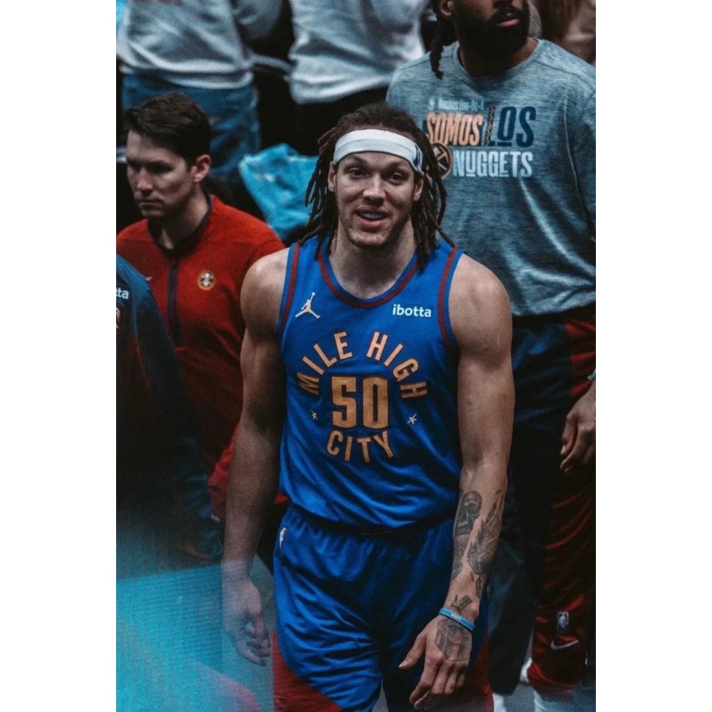 Aaron Gordon (Aaron Gordon) Số. 50 NBA League Đào Vàng Nóng Bấm Jersey Đồng Bộ Ánh Sáng Vuông Dữ Liệ