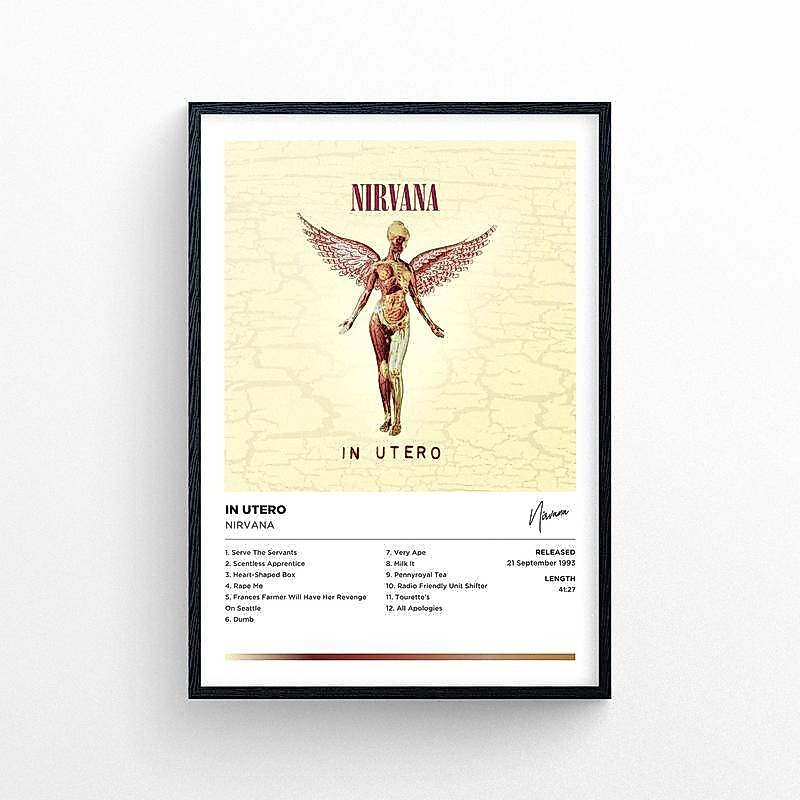 Nirvana - in Áp Phích in Áp Phích Tử Cung | Phong Cách polaroid Phong Cách polaroid | Vỏ Bọc album N