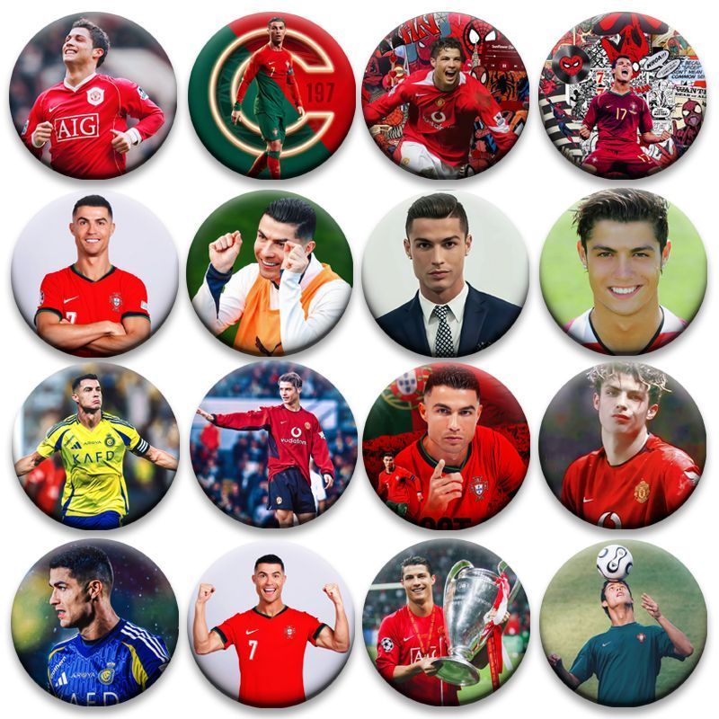 C Ronaldo Collection 8K + Huy hiệu Valley Circle Pain Pack Cheer Valley Huy hiệu Trâm cài Cheer Vall