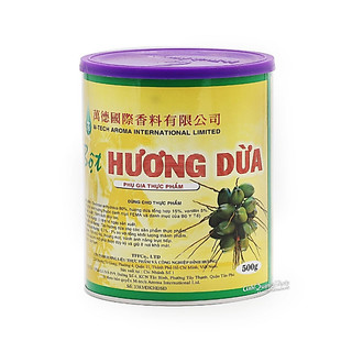 Hương thực phẩm dừa dạng bột Đỉnh Hương hộp 500g