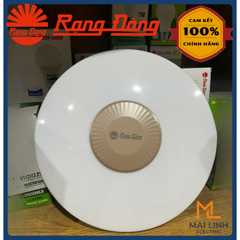 (Rạng Đông) Đèn Led ốp nổi Trang Trí 36W - Đổi 3 Màu - Đường kính 360mm - Model LN26 ĐM
