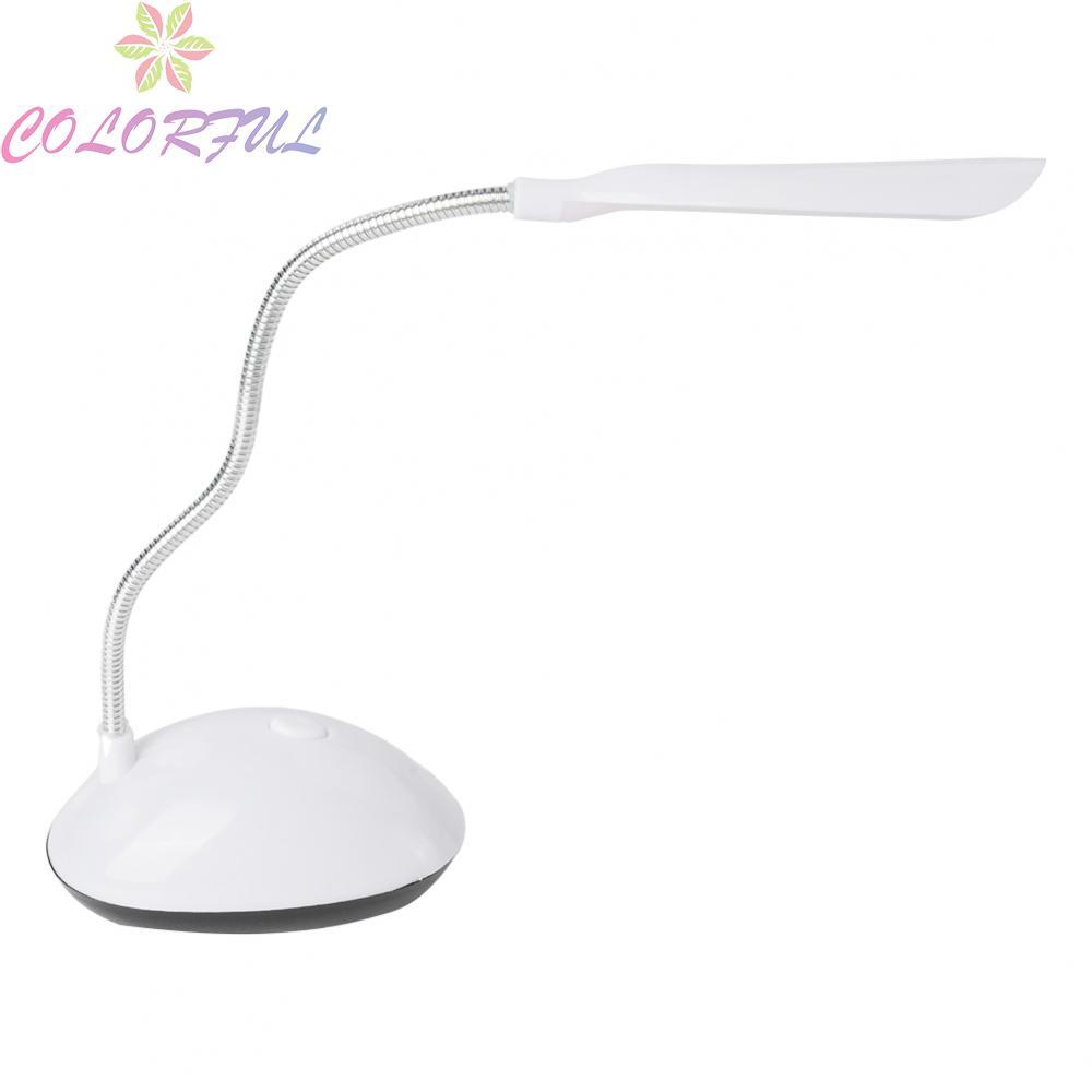 Desk Lamp 5V Battery Operated Bed Memory Night Light Push Button Study