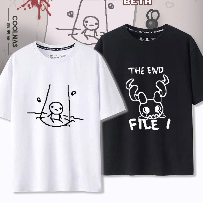 2026 Hàng có sẵn Phong cách mới TheBinding Of Isaac Isaac Trò chơi kết hợp Hàng hóa Áo thun ngắn tay