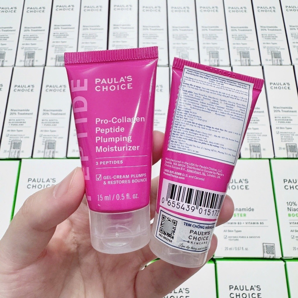 (Hàng công ty) Kem dưỡng Paula Choice Pro-Collagen Peptide Plumping Moisturizer 15ml  Dưỡng ẩm, phục