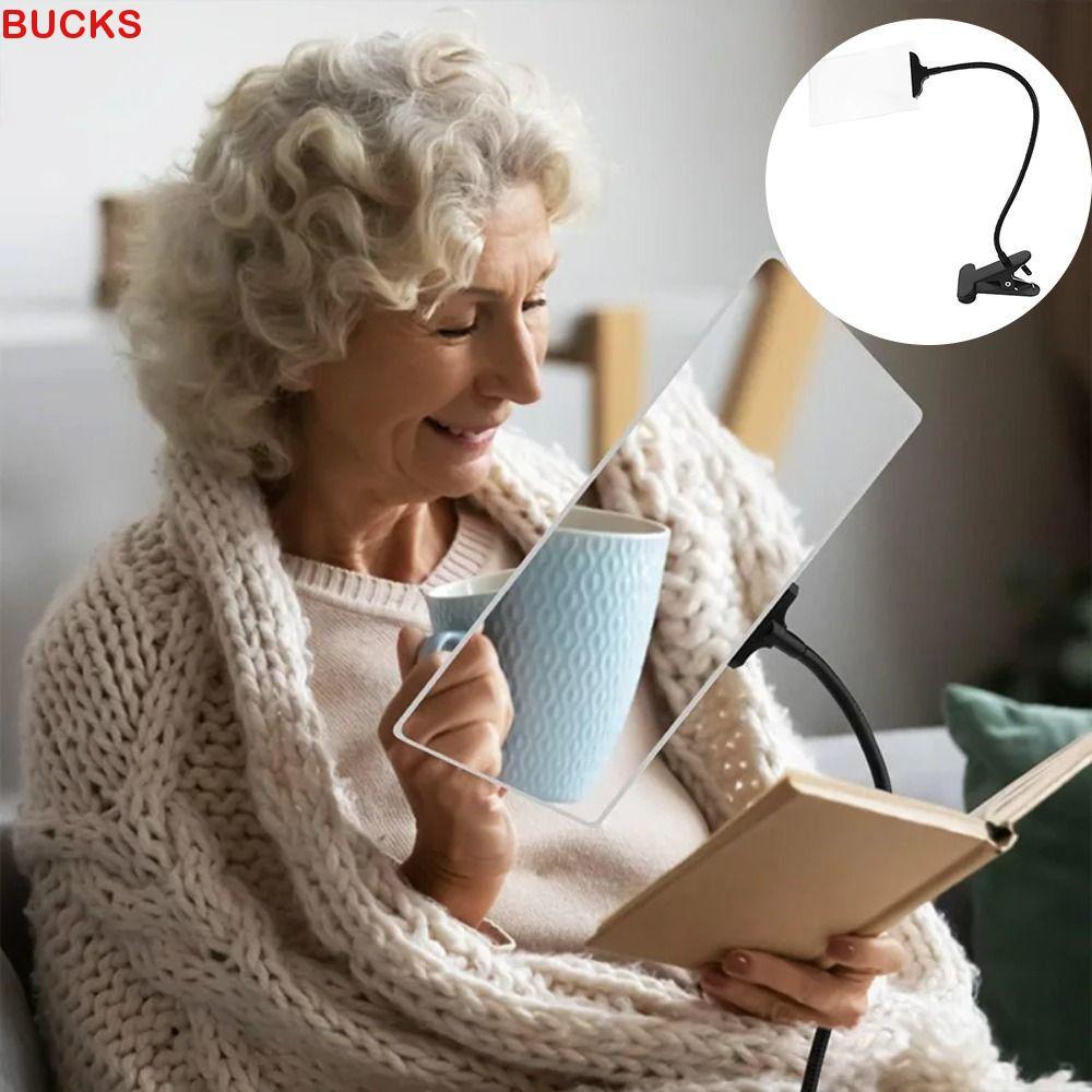 Kính lúp BUCKS có kẹp, Kính lúp 5X linh hoạt có thể điều chỉnh, Ống kính quang học cầm tay 5X Xem rõ