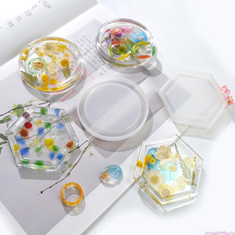 Sweety Epoxy Resin Placemat Coaster Khuôn dùng để làm miếng lót ly nhân tạo