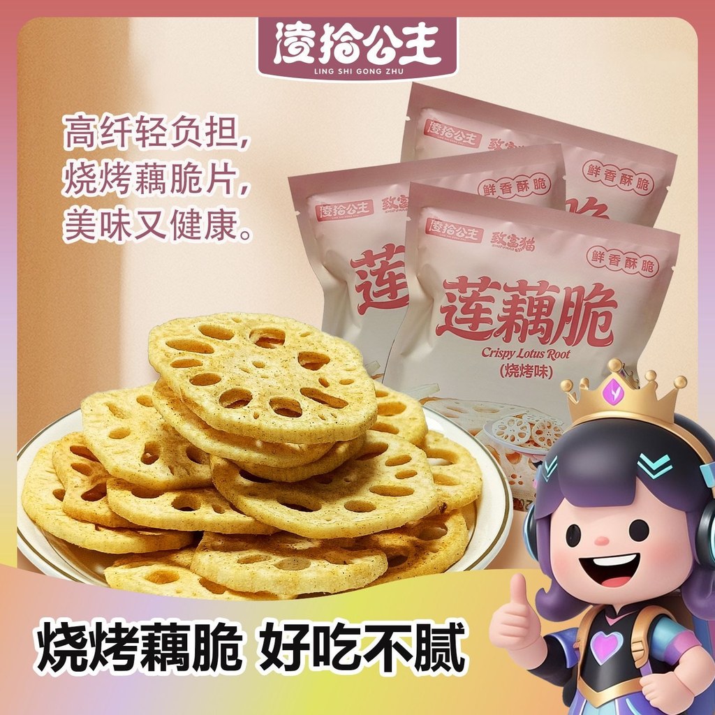 Ling Shi Princess Lotus Root Crisps Barbeque Flavo ❈ ❈ ❈ ❈ ❈ ❈ ❈ ❈ ❈ ❈ ❈ ❈ ❈ 🍒 🍒 ❈ 🍒 ❈ ❈ ❈ ❈ ❈ ❈ ❈ ❈