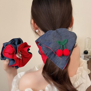 Nơ Anh Đào Scrunchie - Phụ Kiện Tóc Thời Trang