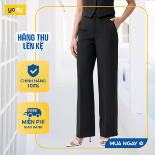  [SALE ĐG] Quần âu nữ YODY suông ống đứng thoải mái, tôn dáng QAN7147