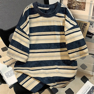 áo thun nữ form rộng sọc ngang girl phố áo phông bigsize local brand Salmo