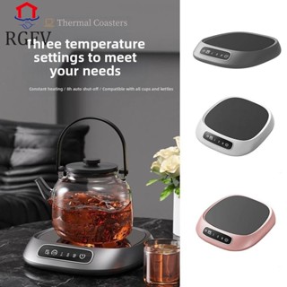 Máy hâm nóng cốc cà phê RGFV, Chức năng hẹn giờ 3 cài đặt nhiệt độ Máy sưởi cốc để bàn, Bộ điều nhiệt chạy bằng USB chạy bằng điện Coaster Tự động tắt cốc Tấm sưởi ấm văn phòng / Sử dụng tại nhà