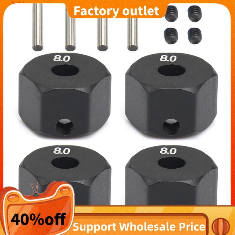 4 12MM Bánh Xe Lục Giác Hub Cho 1 / 10 RC Bánh Xích Trục SCX10 Traxxax Trx4 MST RC Xe Phần
