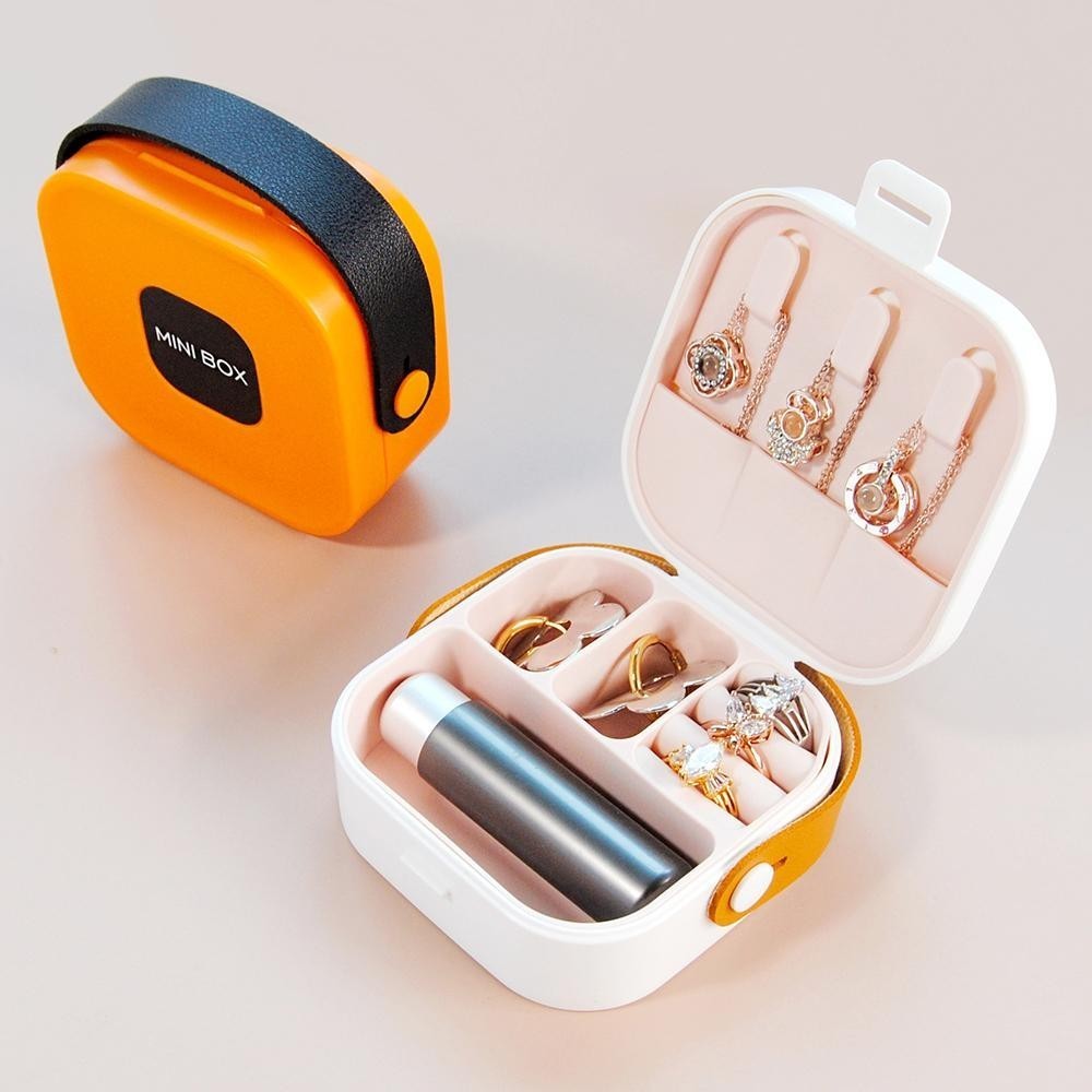 Simple Multi-function Jewelry Storage Box Portable Handheld Jewelry Box