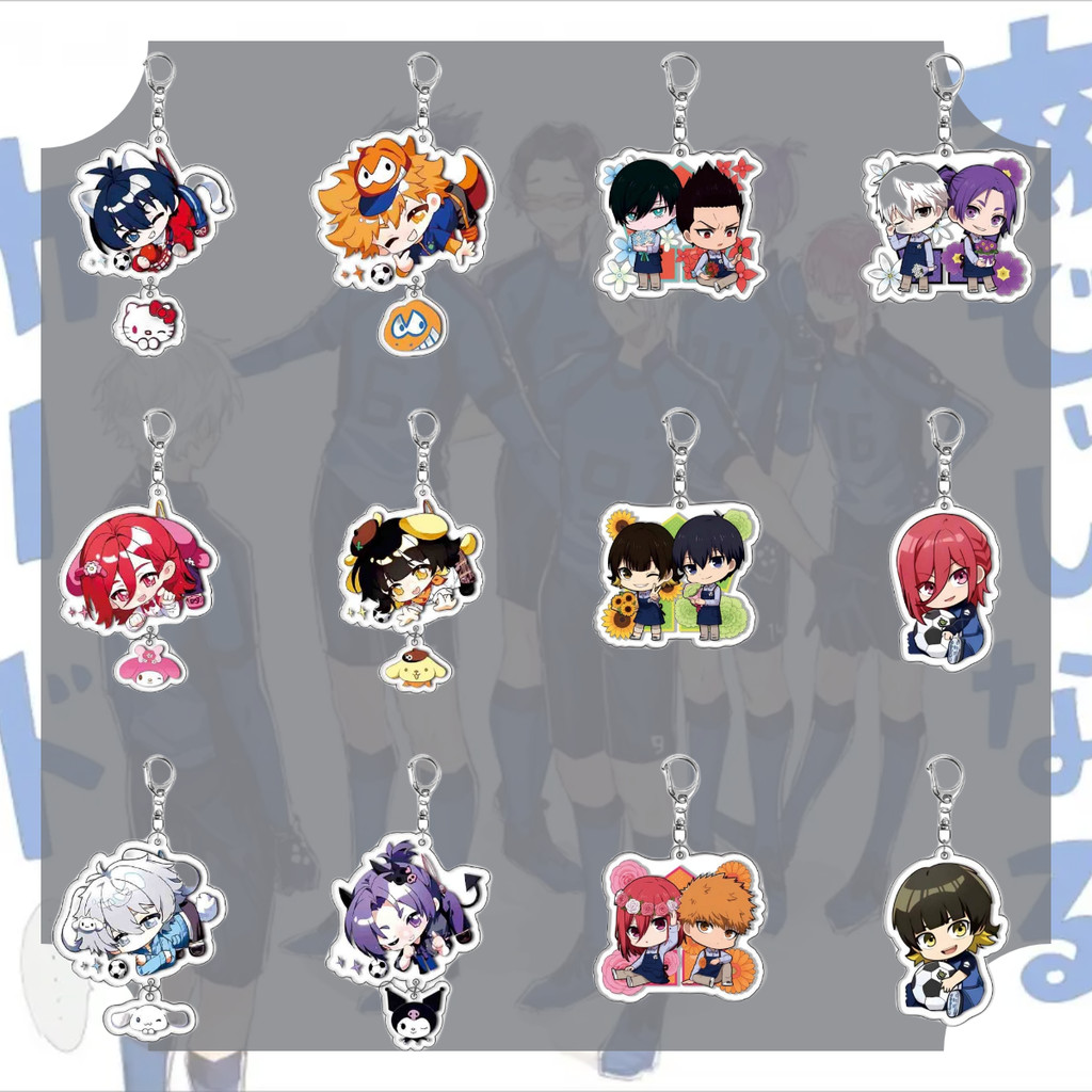 Anime BLUE LOCK Isagi Yoichi Seishiro Nagi Cosplay COSTUME Acrylic Key Chains Keyring Prop Xmas Gift