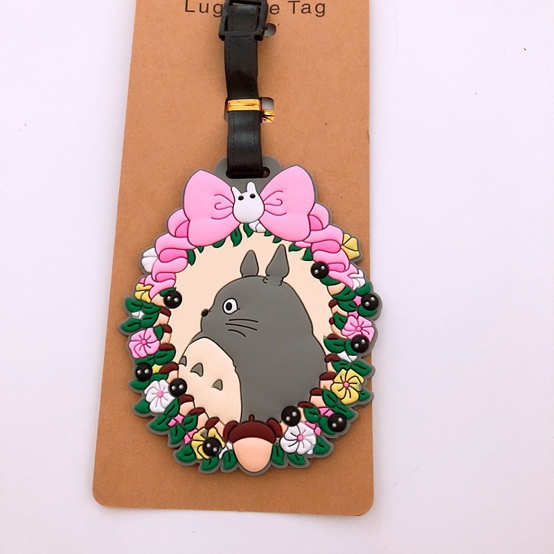 Thẻ hành lý, thẻ tên, boarding pass hoạt hình Hayao Miyazaki: Totoro, Spirited Away, thẻ gắn vali