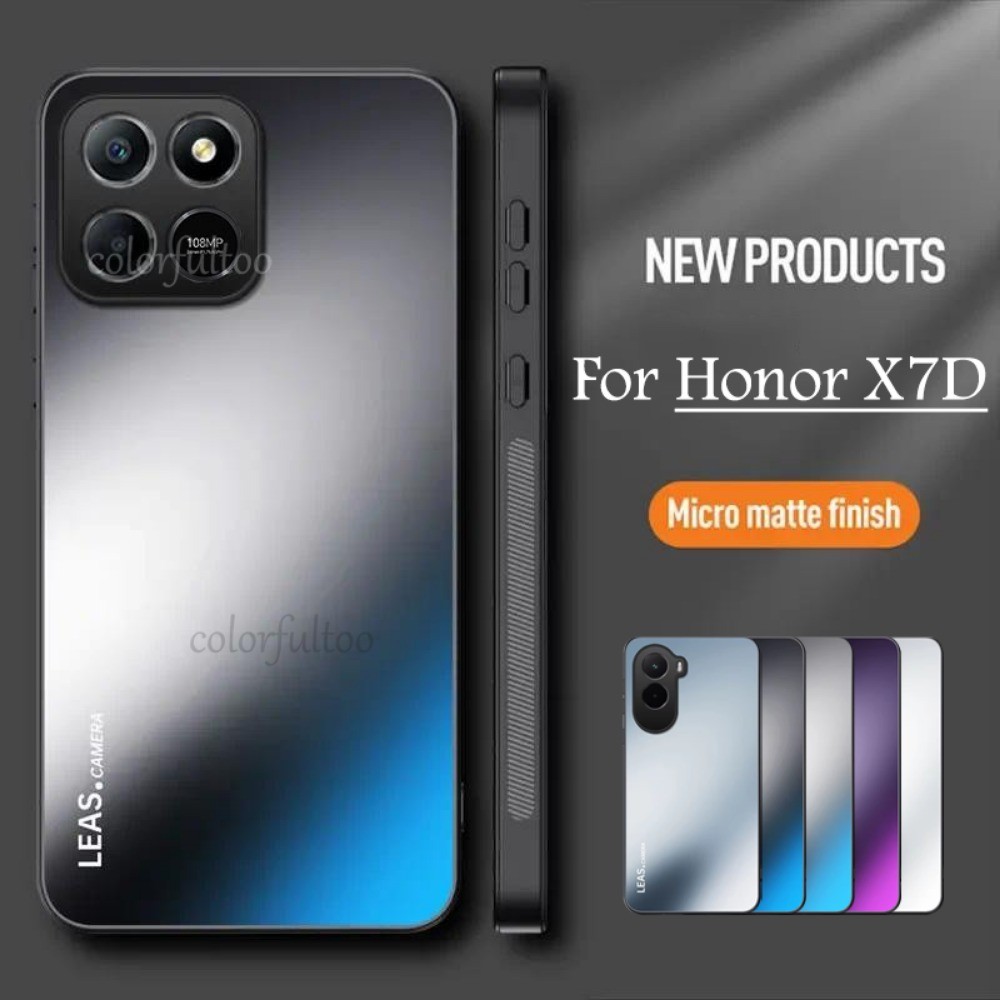 Honor X7D 2025 Ốp Điện Thoại TPU Mềm Mờ Chống Sốc + PC Matte Cho Honor X7D X7 D X 7D HonorX7D 4G 5G 