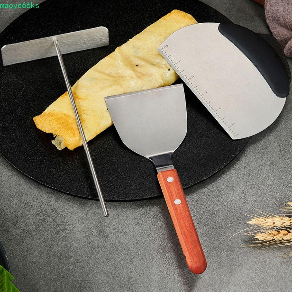 MAOYE Crepes Spreader, Thép không gỉ DIY Hình chữ T Crepe Rake, Batter Spread Tool Chuyên nghiệp Chố