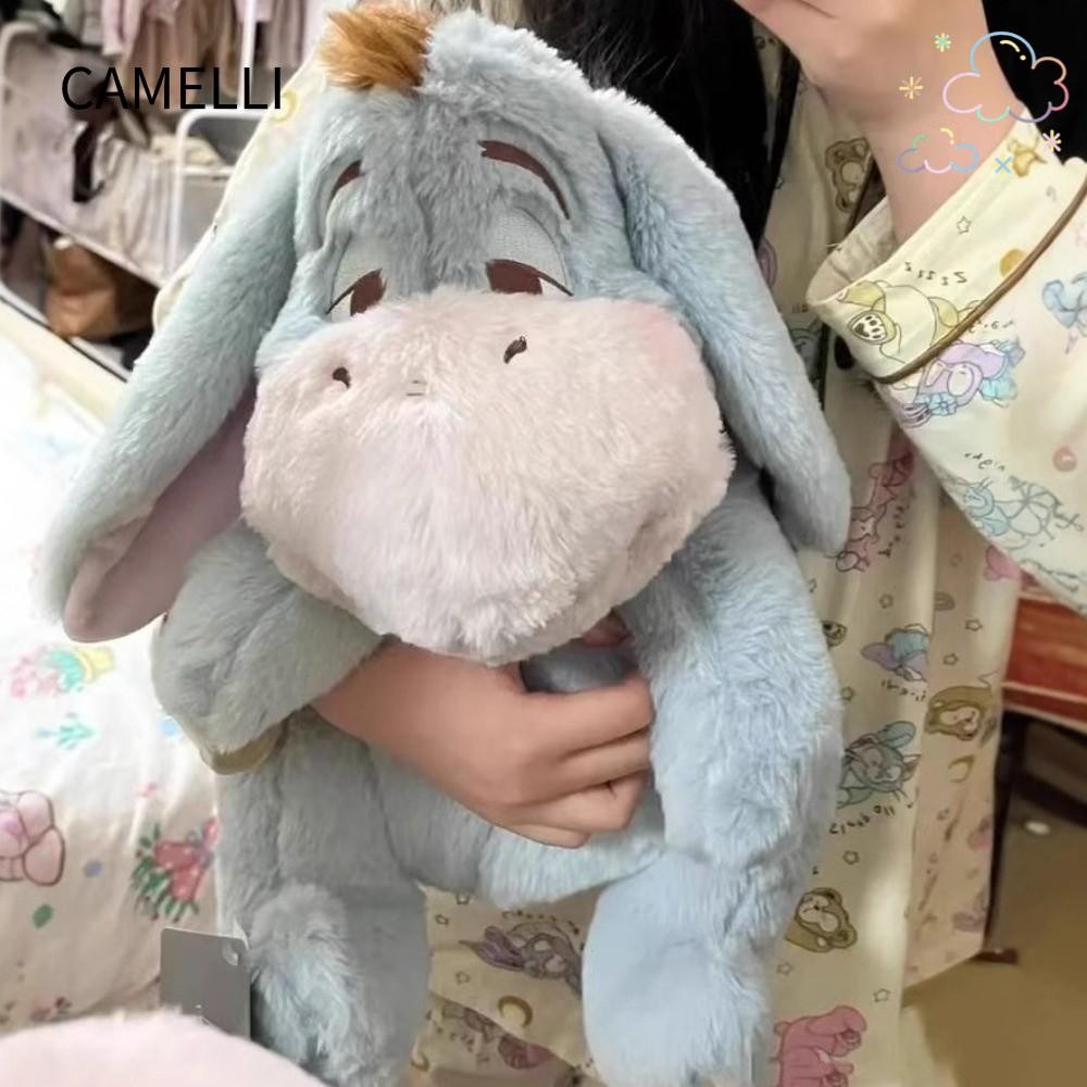CAMELLI Eeyore Donkey Búp bê sang trọng, Đồ chơi nhồi bông Anime hoạt hình mềm mại, Đồ chơi nhồi bôn