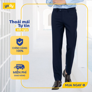   Quần tây âu công sở nam YODY cao cấp co giãn, thoải mái, chống nhăn, trẻ trung QAM3127