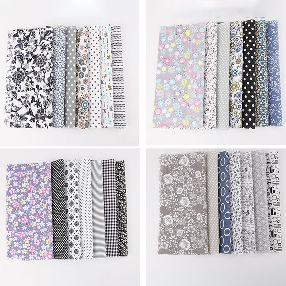[DOLLDOLL-VN]High Quality 10CM*10CM Quilt Cotton Fabric Sewing DIY Set 50 PCS Assorted Bundle