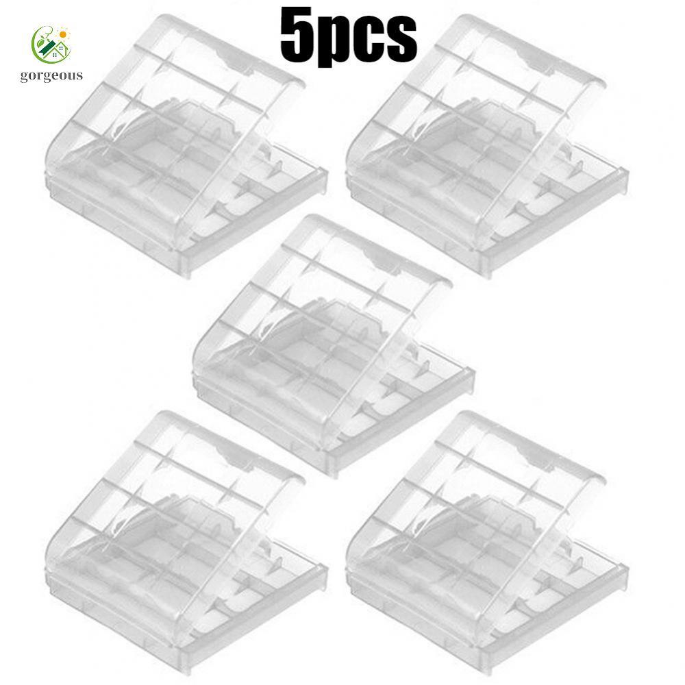[FUXIN]Compact and Convenient Battery Storage Solution for AA AAA Batteries (Pack of 5)