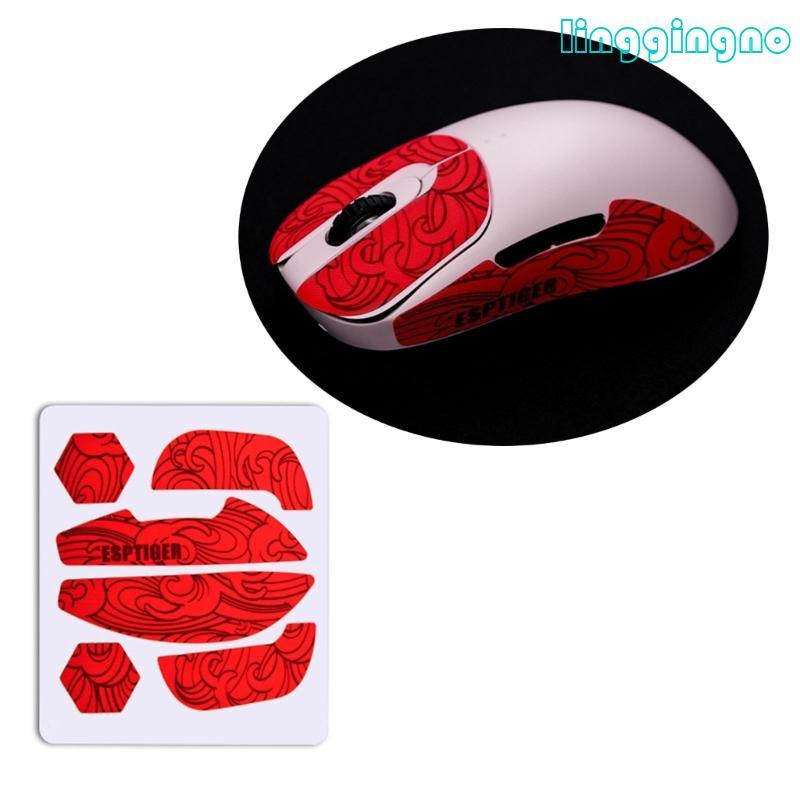RR Esports Chuột Hổ Da Chống Trơn Trượt Băng Cầm Chuột Trượt Bên Miếng Dán Cho VAXEE NP-01S NP-01 Ch