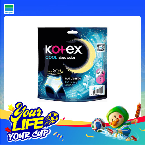 BVS Kotex Băng Quần Cool Cỡ M-L 2X16
