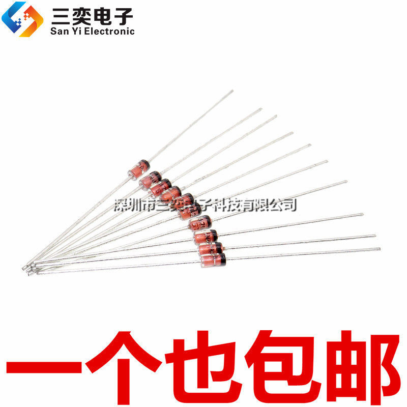 Bắn 1 Cái = 50 Miếng 1N4746 IN4746A DO-41 Ống Thủy Tinh In-Line Bộ Điều Chỉnh Điện Áp Diode 1W 18V