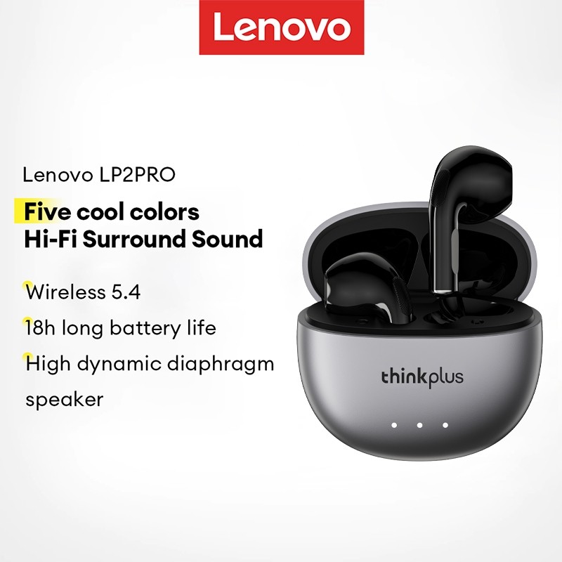 Lenovo LP2 PRO Tai nghe Bluetooth Âm thanh HD Cảm ứng thông minh Giảm tiếng ồn Tuổi thọ cao Bluetooth 5.4
