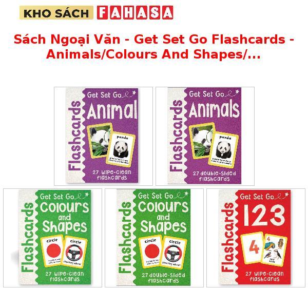Sách Ngoại Văn - Get Set Go Flashcards - Animals/Colours And Shapes/123 - 27 Wipe-Clean/27 Double-Si
