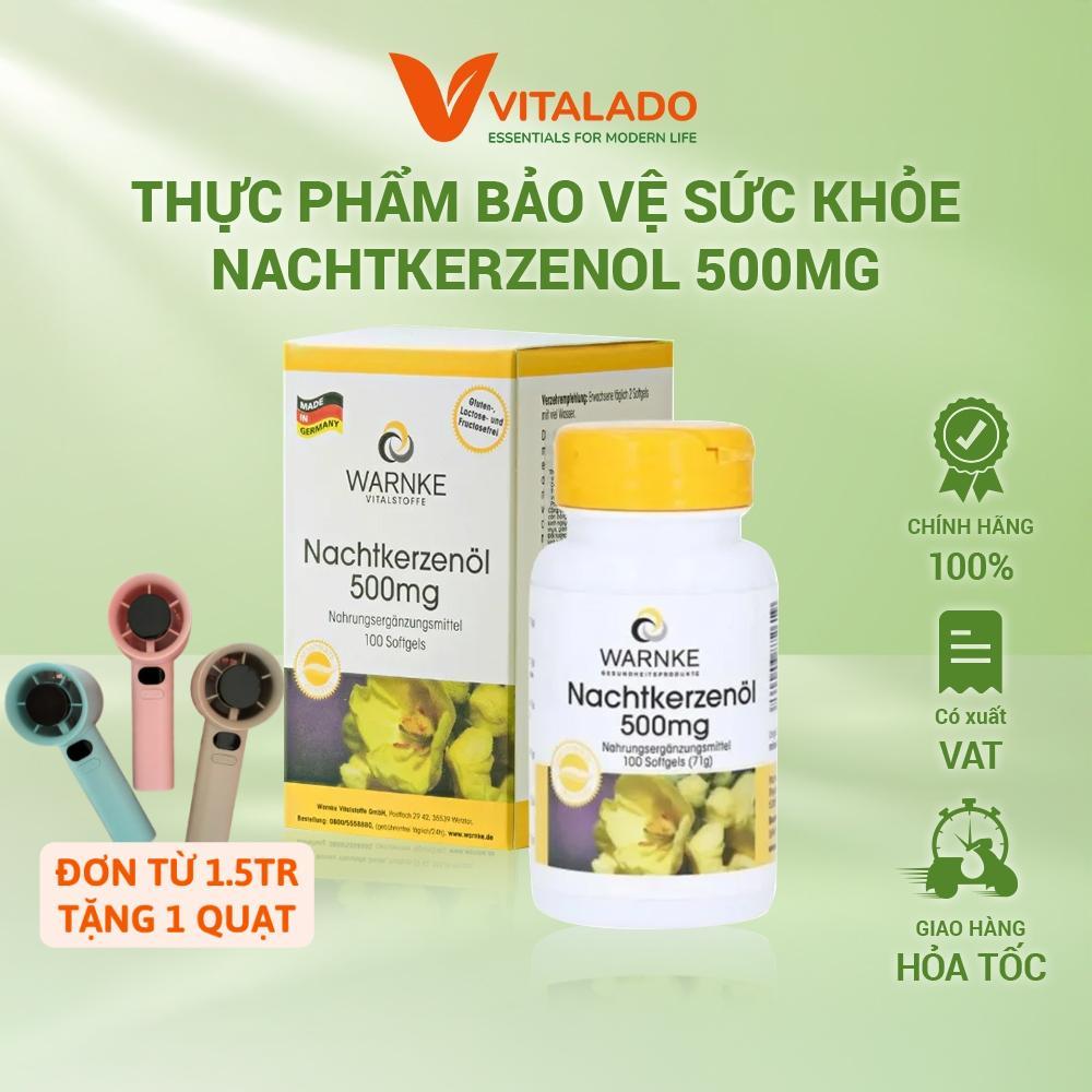 [7/2028] Tinh Dầu Hoa Anh Thảo Đức Warnke Nachtkerzenöl 500mg - cân bằng nội tiết tố nữ, tăng thụ th