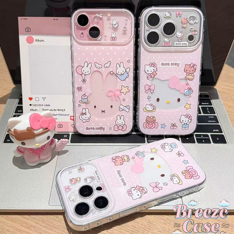 Ốp Lưng Cho IPhone 11 16 13 17 15 14 12 Pro Max air XR 16 7 15 14 8 Plus Bìa chấm bi hình mèo Miffy dễ thương