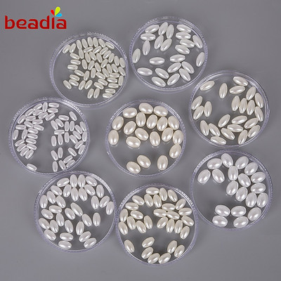 Set 50-200 Viên Ngọc Trai Giả Beadia Bằng Nhựa Abs Dùng Làm Trang Sức Thủ Công