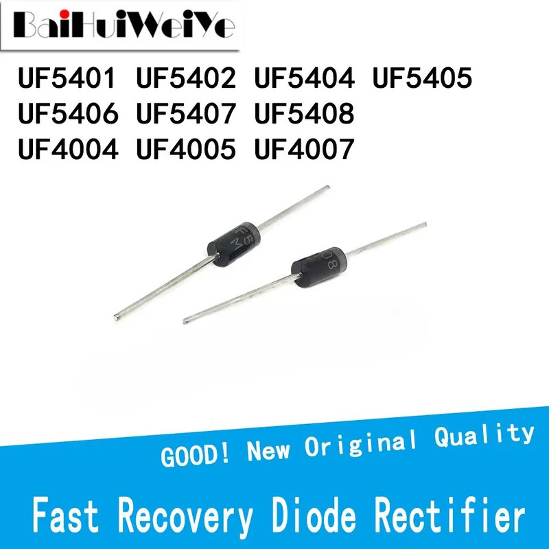 5 CÁI UF5401 UF5402 UF5404 UF5 UF5406 UF5407 UF5408 UF4004 UF4005 UF4007 1A 3A 100V 400V Bộ chỉnh lư