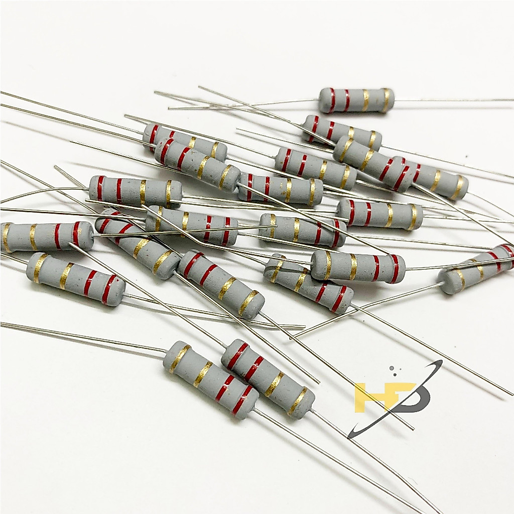 [Combo 20] Điện Trở Công Suất 2R2 2W 5% Chân Cắm Rohs