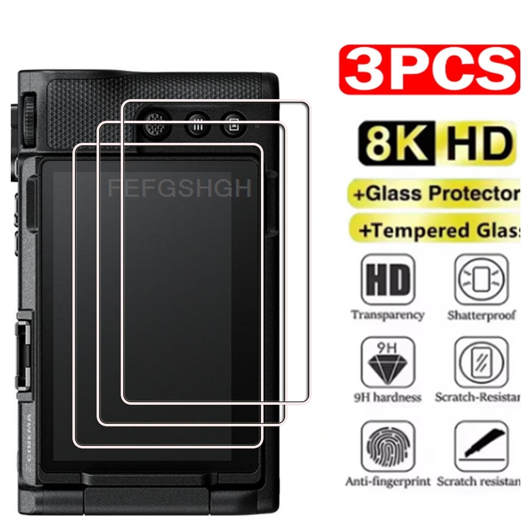 3 Miếng Dán Bảo Vệ Màn Hình LCD Camera HD Kính Cho Nikon Z R fc f 9 8 7 7II 6III 6II 6 5II 50II 50 5