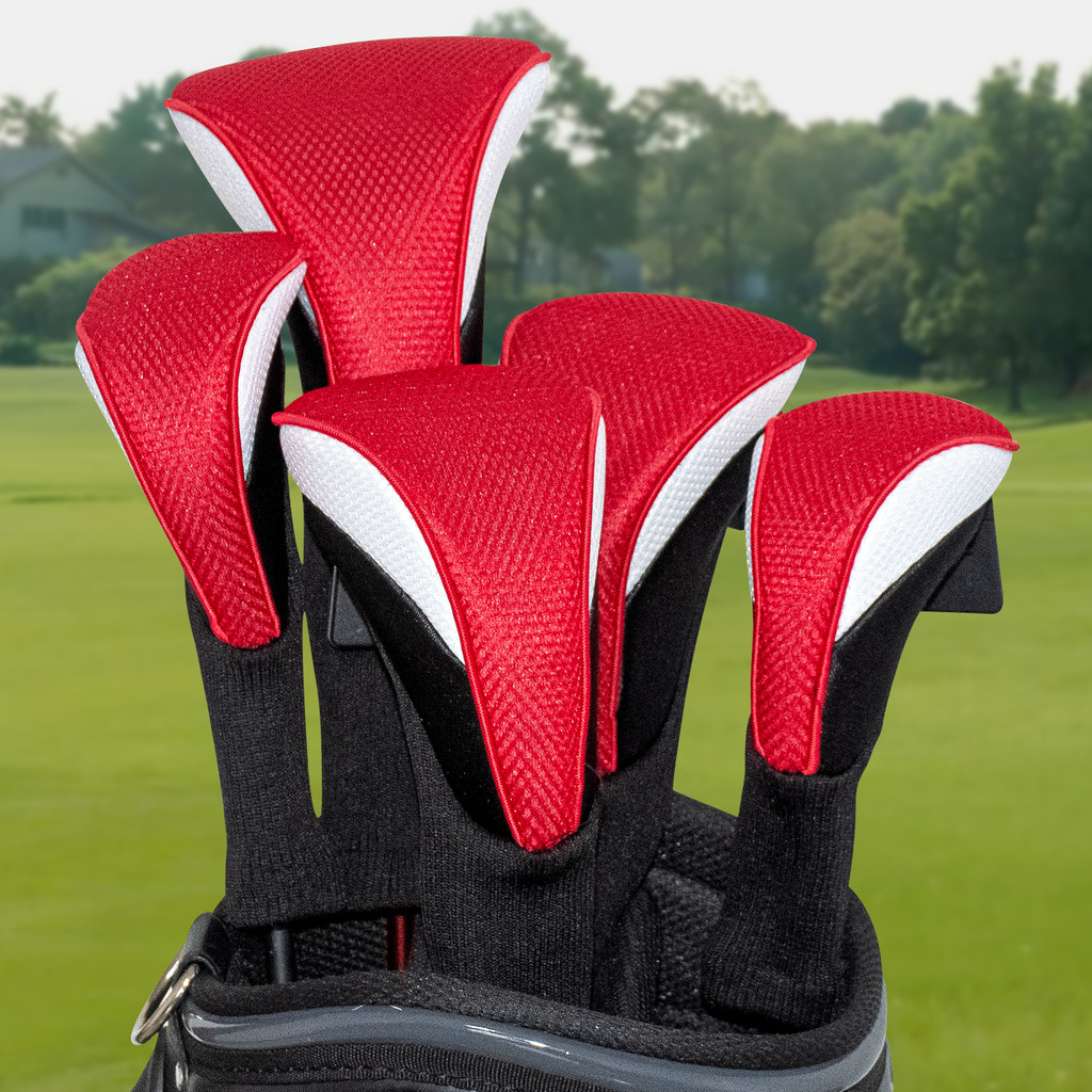 Vỏ bảo vệ đầu câu lạc bộ Golf Iron Club Vỏ câu lạc bộ bằng gỗ No. 1 Vỏ bọc nắp câu lạc bộ xuyên biên