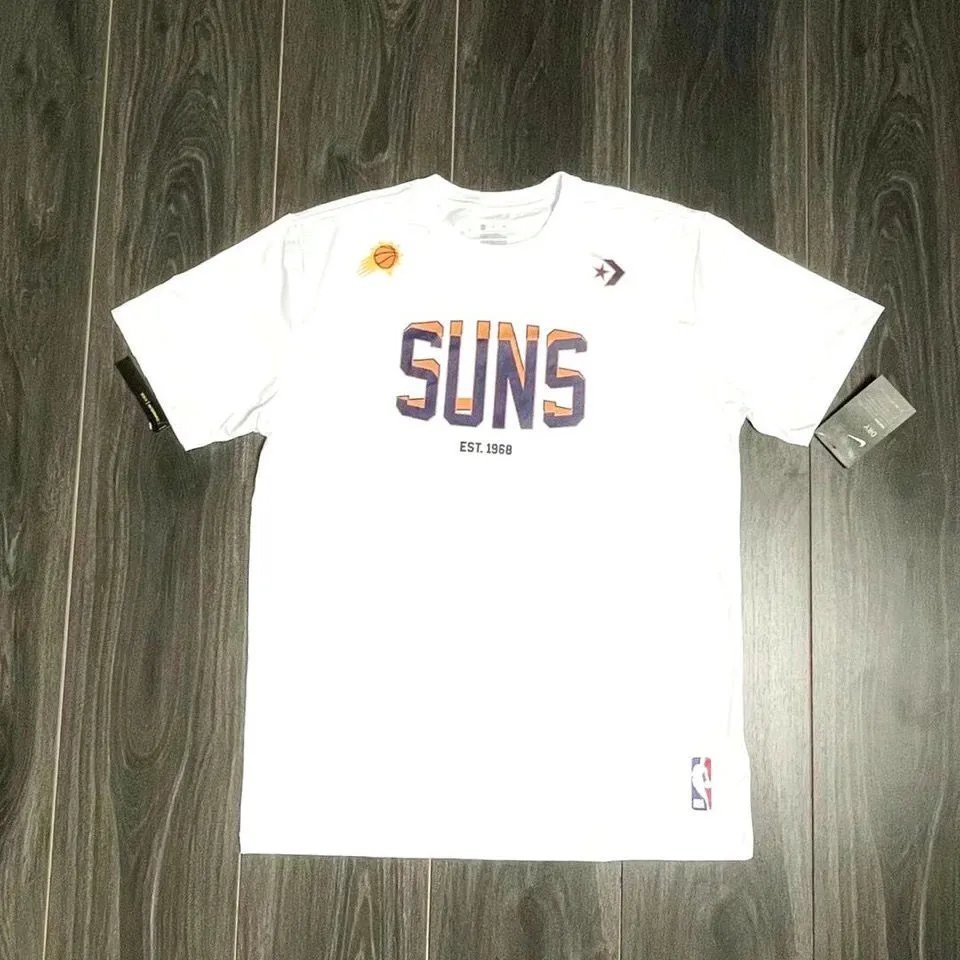 Mùa Hè Phong Cách Mới NBA Sun Team JR Ubray Bóng Rổ Huấn Luyện Thể Thao Áo Thun Rời Kích Thước Lớn T