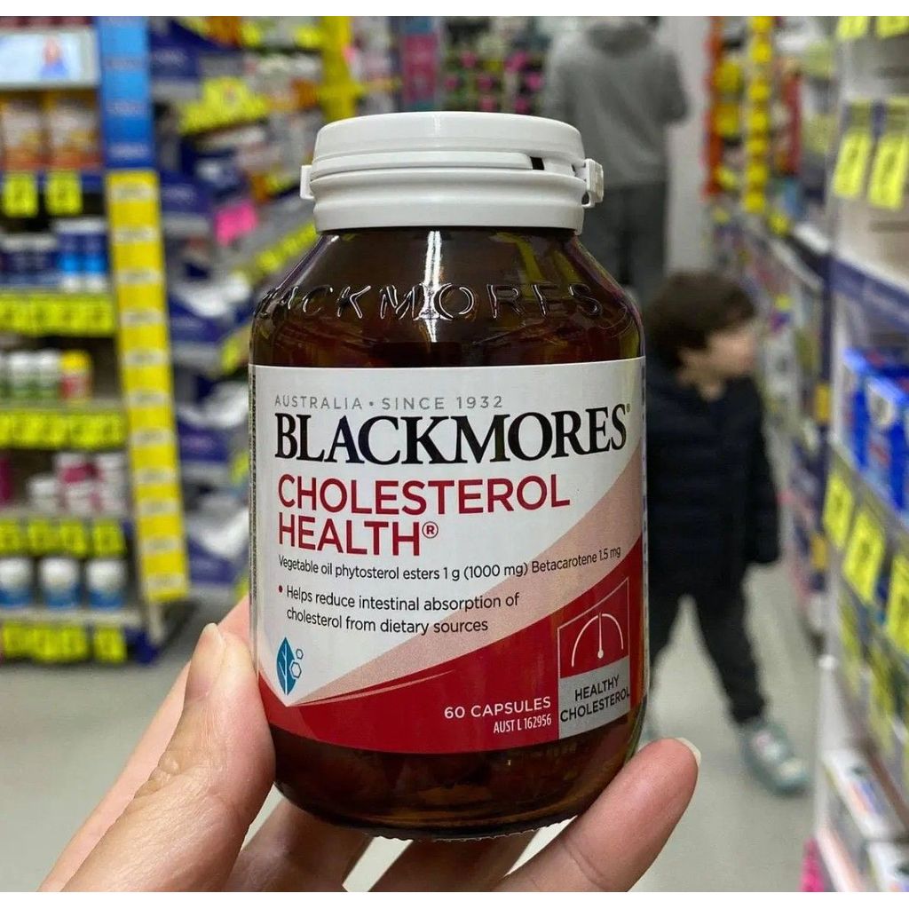 Viên uống Blackmores Cholesterol Health hỗ trợ giảm cholesterol, Lọ 60 viên