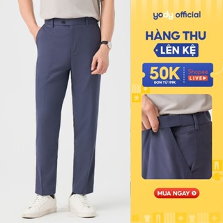 [Đồng giá] Quần âu nam YODY cạp phối chun co giãn linh động, thoải mái TRA - QAM7021
