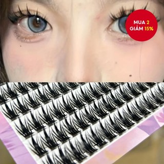 MIXIAOHE Sách Lông Mi Lúa Mì 10 Hàng Công Suất Lớn Đầu Tháp Lông Mi Giả Tự Nhiên Dày Uốn